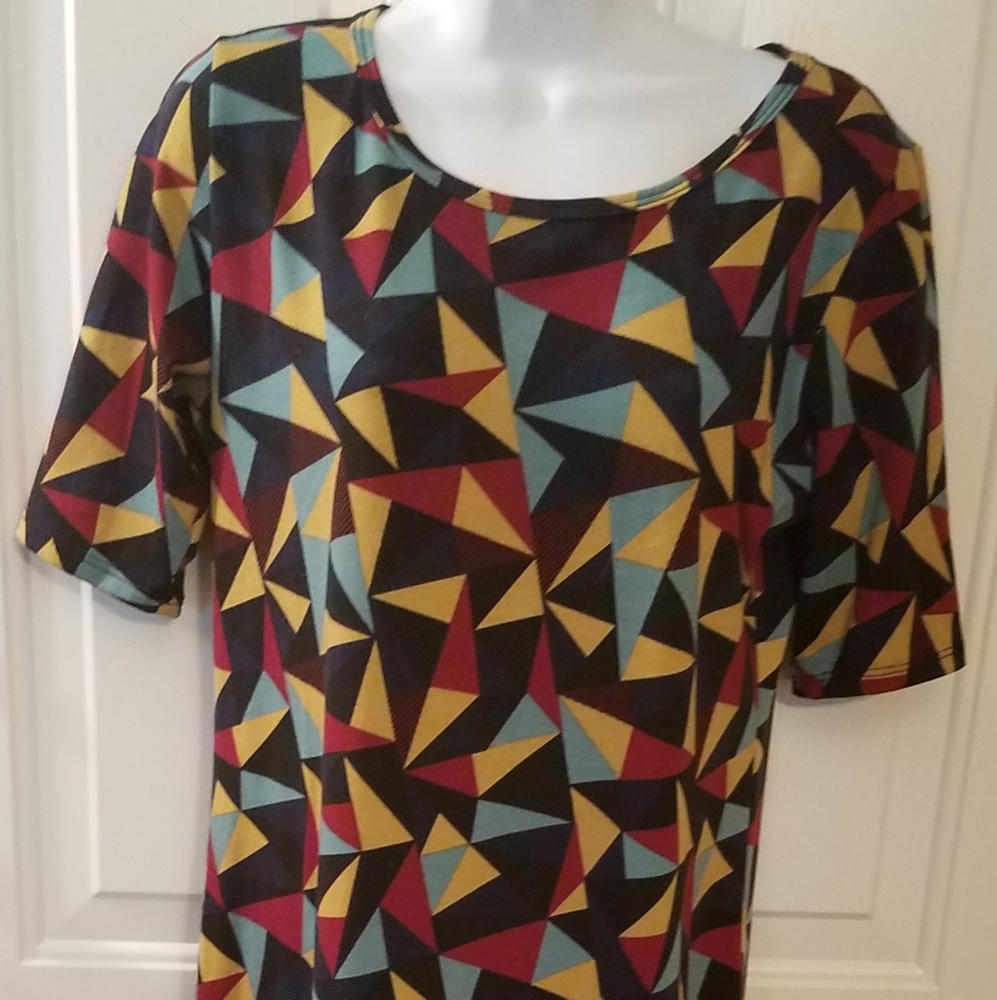LulaRoe Julia geometric dress mid length